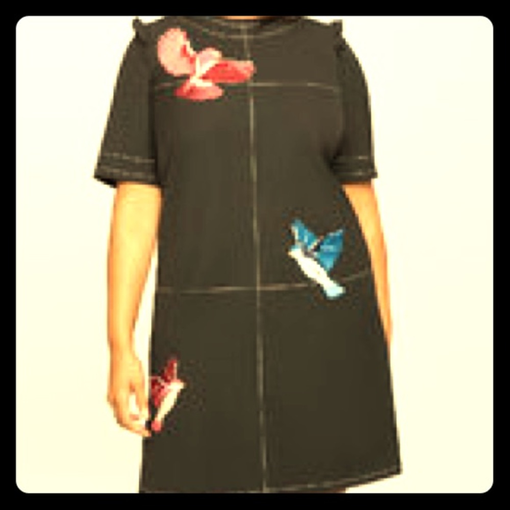 Eloquii Studio Bird Embroidered Easy Dress -Cute!!